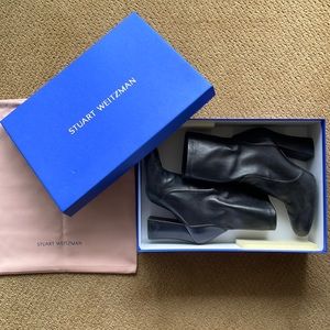 Stuart Weitzman black nappa leather boots size US 9.5 / EU 39.5